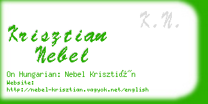 krisztian nebel business card